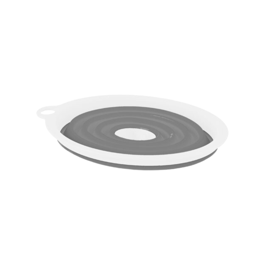 TMT Möbel Home Akkordeon Küchenset | 4 tlg. | Weiß / Grau