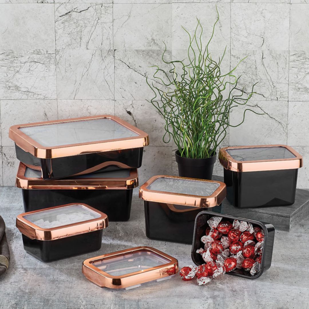 Aufbewahrungsbehälter | 6er Set | In verschiedenen Farben erhältlich