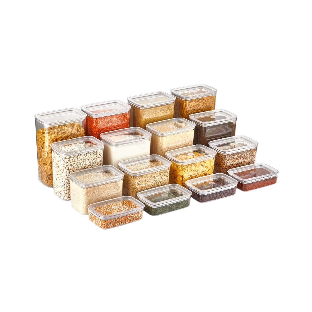 Sude Vorratsbehälter | 4er Set | 600 ml / 1400 ml / 2200 ml / 2900 ml