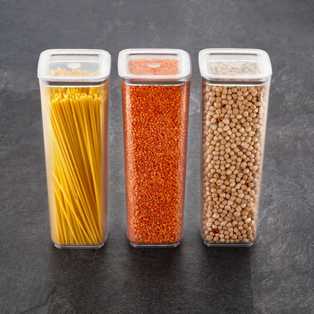 Sude Vakuum Vorratsbehälter | 3er Set | 250 ml | 700 ml | 900 ml | 1200 ml | 1700 ml | 2000 ml