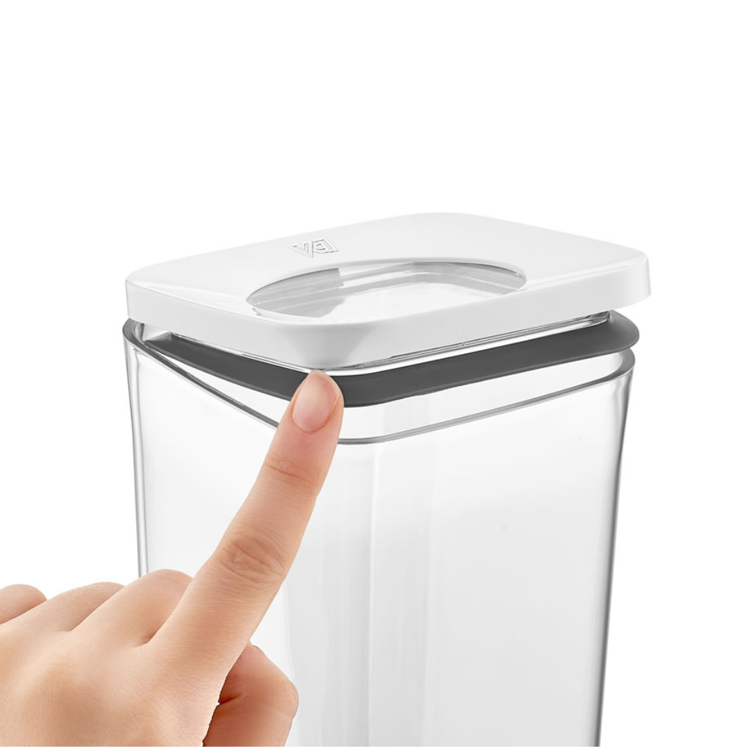 Vakuum Vorratsbehälter | 5er Set | Rosé | Grau | Weiß