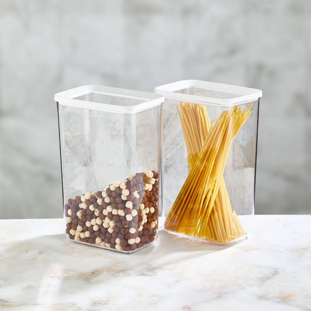 TMT Möbel Home Vorratsdosen | 2er Set | 600 ml | 1400 ml | 2200 ml | 2900 ml