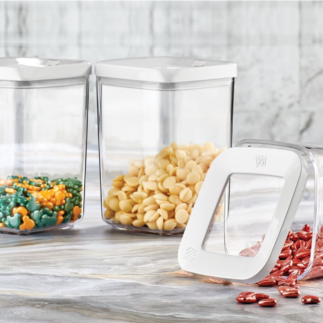 Vorratsdosen | 3er Set | 1000 ml | Weiß