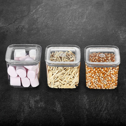 Sude Vakuum Vorratsbehälter | 3er Set | 250 ml | 700 ml | 900 ml | 1200 ml | 1700 ml | 2000 ml