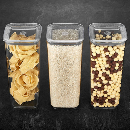 Sude Vakuum Vorratsbehälter | 3er Set | 250 ml | 700 ml | 900 ml | 1200 ml | 1700 ml | 2000 ml