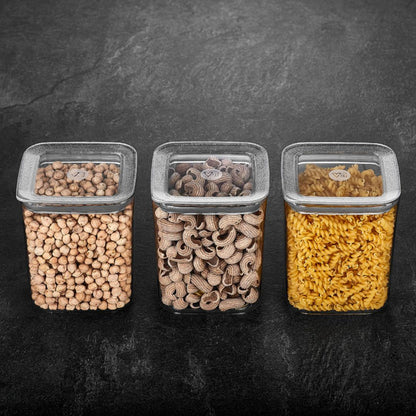 Sude Vakuum Vorratsbehälter | 3er Set | 250 ml | 700 ml | 900 ml | 1200 ml | 1700 ml | 2000 ml