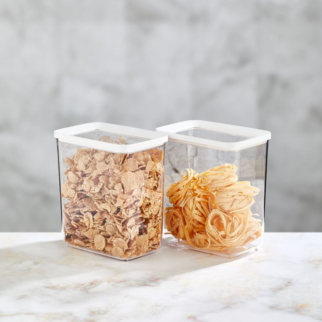 TMT Möbel Home Vorratsdosen | 2er Set | 600 ml | 1400 ml | 2200 ml | 2900 ml