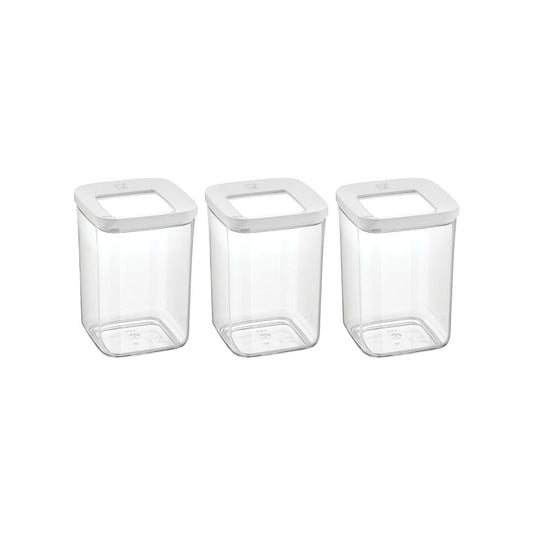Vorratsdosen | 3er Set | 1000 ml | Weiß